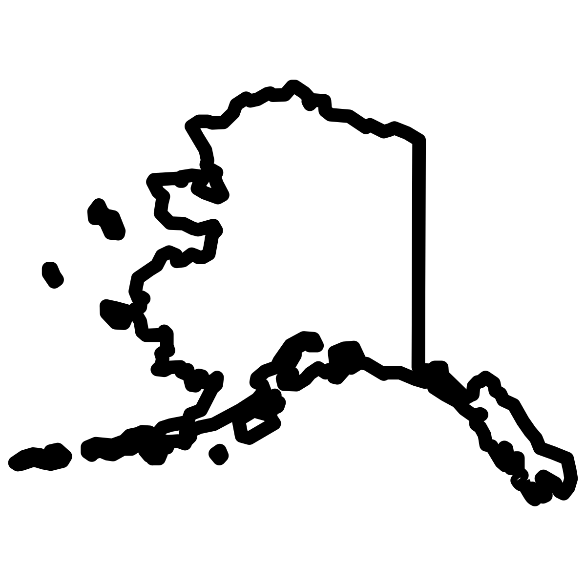 Alaska outline